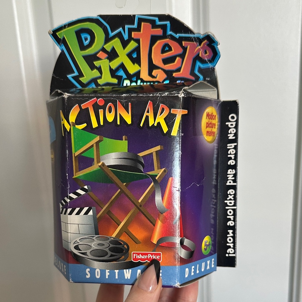 Vintage Fisher Price Pixter Action Art Software Deluxe Expansion Pack NIB